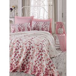 Lehká přikrývka s prostěradlem a s povlakem na polštáře Coretta, 200 x 235 cm