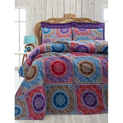 Lehký přehoz na dvoulůžko Ornament Purple, 200 x 235 cm