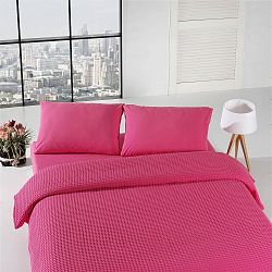 Lehký přehoz přes postel Fuchsia Pique, 200 x 235 cm