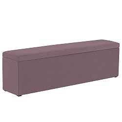 Levandulově fialový otoman Mazzini Sofas Ancona, 140 x 47 cm