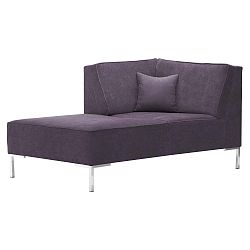 Lila rohová lenoška Corinne Cobson Home Blackbird, levý roh