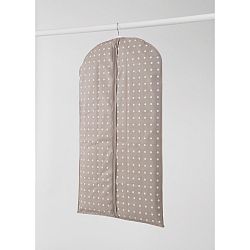 Malý béžový závěsný obal na šaty Compactor Dots, 100 cm