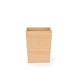 Malý odpadkový koš z dubového dřeva Wireworks, výška 28 cm