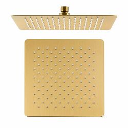 Matně černá hlavová sprcha z nerezové oceli Slim – Sapho