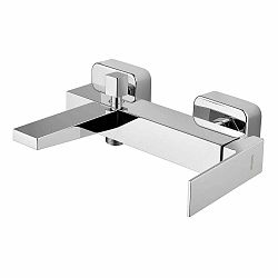 Matně černá nástěnná vanová baterie (2 výstupy) Latus – Sapho