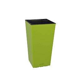 Matný hráškově zelený květináč vhodný i do exteriéru Gardenico Elise, výška 46 cm