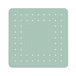 Mátově zelená protiskluzová koupelnová podložka Wenko Mirasol, 54 x 54 cm