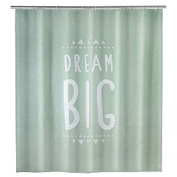 Mátově zelený sprchový závěs Wenko Dream, 180 x 200 cm