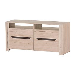 Menší TV komoda ve dřevěném dekoru Szynaka Meble Desjo