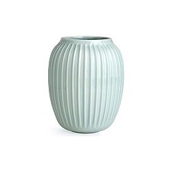 Mentolově modrá kameninová váza Kähler Design Hammershoi, výška 20 cm