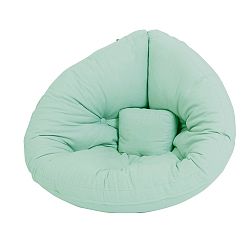 Mentolově zelené dětské rozkládací křesílko Karup Mini Nido