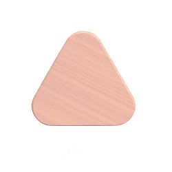 Meruňkově oranžový háček z dubového dřeva na kabáty HARTÔ Leonie, Ø 10 cm