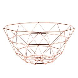 Mísa na ovoce v měděné barvě Present Time Diamond Cut