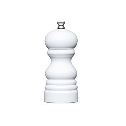 Mlýnek na koření Kitchen Craft Master Glass White, výška 12 cm