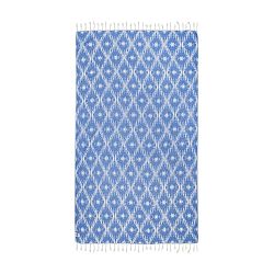 Modrá hammam osuška Kate Louise Calypso, 165 x 100 cm