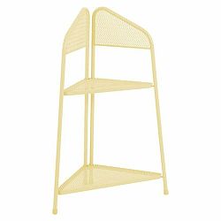 Modrá kovová rohová police na balkon Garden Pleasure MWH, výška 100 cm