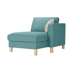 Modrá lenoška a krémovým polštářem Stella Cadente Maison Canoa, pravá strana