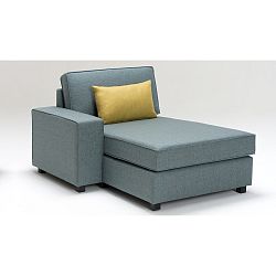 Modrá lenoška s opěrkou na levé straně Balcab Home Felicity