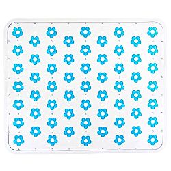 Modrá podložka do dřezu Wenko Sink Mat Fleurelle, 32 x 26,5 cm
