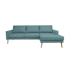 Modrá rohová pohovka Windsor & Co Sofas Vega, pravý roh