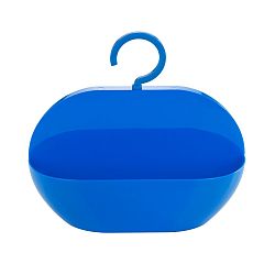 Modrá úložná závěsná kapsa do sprchy Wenko Cocktail Blue