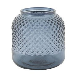 Modrá váza z recyklovaného skla Mauro Ferretti Bolt, ⌀ 19 cm