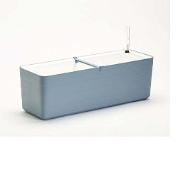 Modro-bílý samozavlažovací truhlík Plastia Berberis , délka 59 cm
