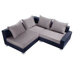 Modro-šedá sedačka Interieur De Famille Paris Aventure, levý roh