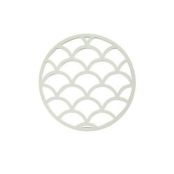 Modrošedá silikonová podložka pod horké nádoby Zone Pine, ⌀ 14,5 cm