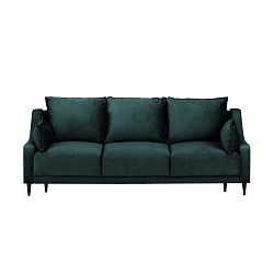 Modrozelená třímístná rozkládací pohovka Mazzini Sofas Freesia