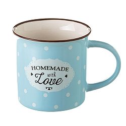 Modrý hrneček z kostního porcelánu Unimasa Homemade, 230 ml