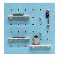 Modrý nástěnný organizér Ragaba TRIVENTI, 60 x 60 cm