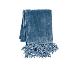 Modrý pléd Tiseco Home Studio Flanelo, 170 x 130 cm