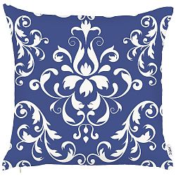 Modrý povlak na polštář Apolena Ornament, 43 x 43 cm