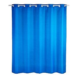 Modrý sprchový závěs Wenko Comfort Flex, 180 x 200 cm