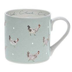 Modrý z kostního porcelánu Sophie Allport Hen, 400 ml