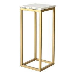 Mramorový podstavec s konstrukcí v barvě mosazi RGE Accent, výška 65 cm