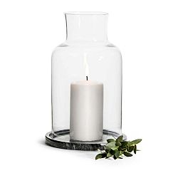 Mramorový svícen se skleněným poklopem Sagaform Nature