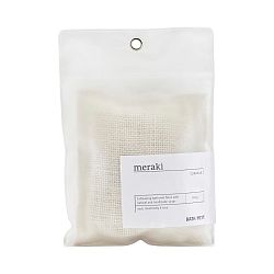 Mycí žíňka s mýdlovými vločkami Meraki Papaya, 140 g