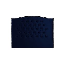 Námořnicky modré čelo postele Mazzini Sofas, 180 x 120 cm