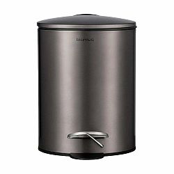 Nášlapný ocelový odpadkový koš v bronzové barvě 3 l Tubo – Blomus