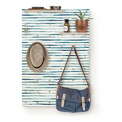 Nástěnka s poličkami z borovicového dřeva Surdic Pegboard Marine Strips