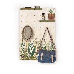 Nástěnka s poličkami z borovicového dřeva Surdic Pegboard Primrose