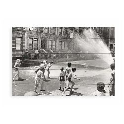 Nástěnná cedule z borovicového dřeva Really Nice Things Water, 40 x 60 cm