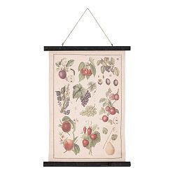 Nástěnná dekorace Clayre & Eef Map Fruits, 55 x 75 cm