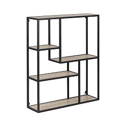 Nástěnná knihovna Actona Seaford v dekoru dubu sonoma