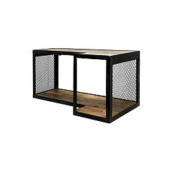 Nástěnná police s detailem z mangového dřeva HSM collection Brixton, 60 x 30 cm