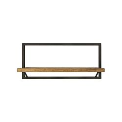 Nástěnná police s detailem z mangového dřeva HSM collection Rutno, 32 x 70 cm