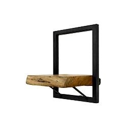 Nástěnná police z akátového dřeva HMS collection Levels, 25 x 32 cm