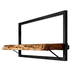 Nástěnná police z akátového dřeva HMS collection Levels, 56 x 32 cm